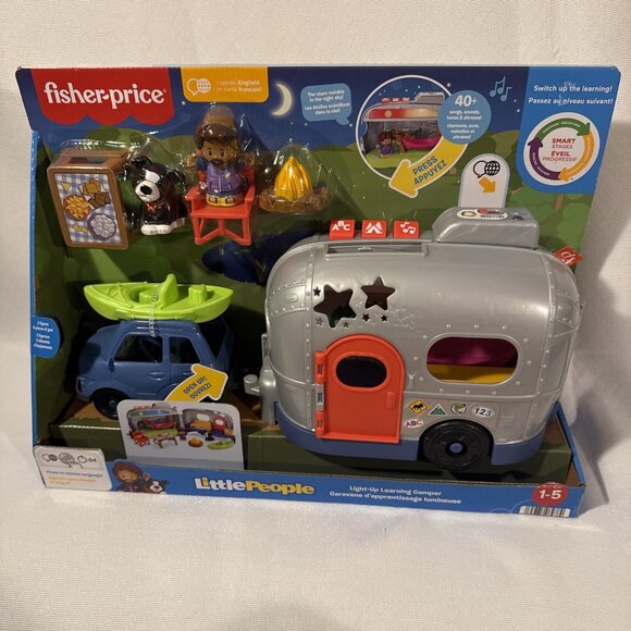 Fisher-Price Little People Toddler Toy Light-Up Learning Camper Playset. New. - Picture 1 of 3